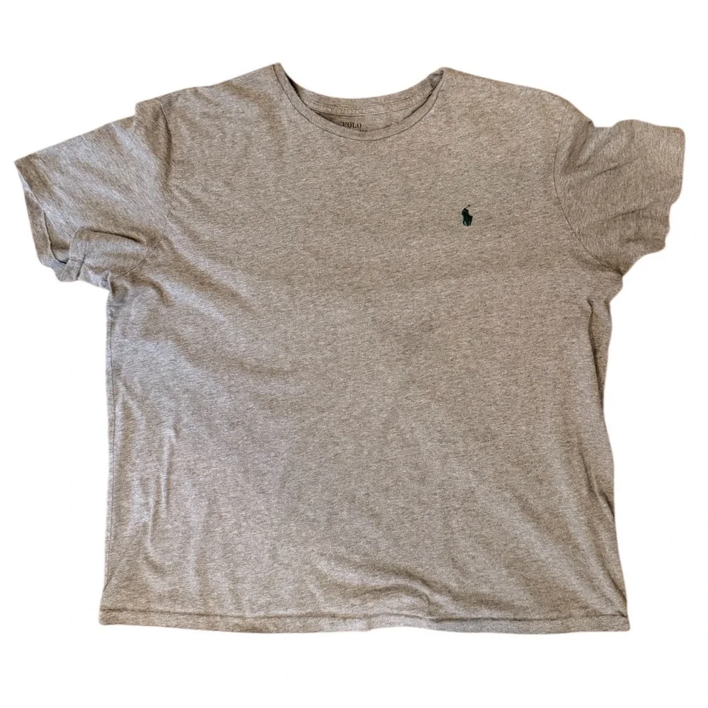 Polo Ralph Lauren Mens XXL Heather Grey Short Sleeve‎ Cotton Pony Logo T-Shirt
